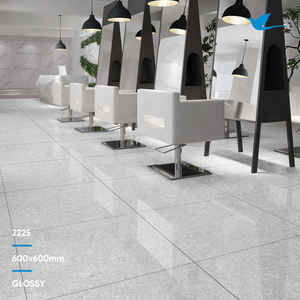 Porcelanato กระเบื้องพอร์ซเลนมันเงาสีเบจสีเทามันวาวสูงกระเบื้องปูพื้นเซรามิกสำหรับโครงการโรงแรม - Product Image 5