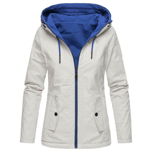 Las mujeres impermeable a prueba de viento y transpirable forro polar forrado con capucha SOFTSHELL chaqueta - Product Image 3