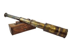 Telescopio de Latón de Primera Calidad con Estuche de Cuero, Telescopio Náutico, Telescopio Marino, Telescopio Vintage Hecho a Mano, Regalo - Product Image 5
