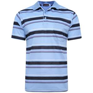 Camiseta Lisa al por Mayor, Camisetas con Logotipo OEM, Cuello Redondo de Poliéster/Algodón, Camiseta de Hombre de Alta Calidad, Impresión Personalizada, Serigrafía Azul - Product Image 3