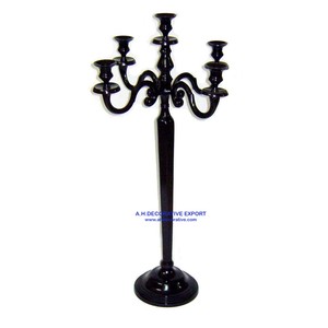 Wedding Centerpieces <b>Black</b> Powder Coated <b>Candelabra</b> 5 Arm for Sale wedding Centerpiece Floor Standing Handmade <b>Candelabra</b> - Product Image 1