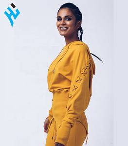 Traje de Jogger activo ajustado a la moda de alta calidad, chándal personalizado con rayas laterales para mujer - Product Image 1