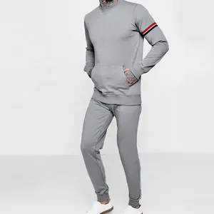 Men's Fleece Jacket and Joggers Pants Sweat Track Suit / Cheap Mens Hoodie Sports Suit