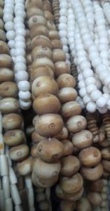 Cuentas de hueso talladas a mano y hechas a mano en colores blancos, hechas en tamaño 6 mm y más grandes según los requisitos del cliente - Product Image 3