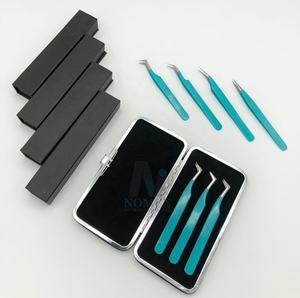 แหนบต่อขนตาเพิ่มวอลลุ่มสแตนเลสอุปกรณ์ดูแลส่วนบุคคลพร้อมสี & กล่องใส่การ์ดตามสั่ง - Product Image 3