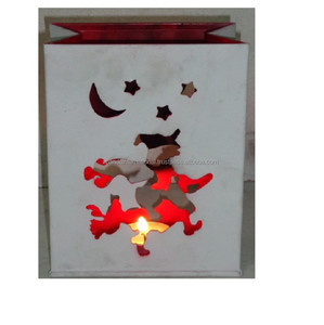 Fabricante de hierro, luz de té votiva, superventas, juego votivo de hierro decorativo para el hogar, dos trabajos de corte de Metal, difusor de velas para Decoración - Product Image 6