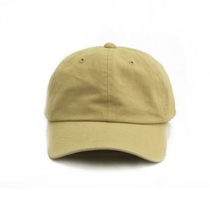<b>Khaki</b> Cotton Twill <b>Baseball</b> <b>Caps</b> Common Fabric with Blank Design for Customization - Product Image 1