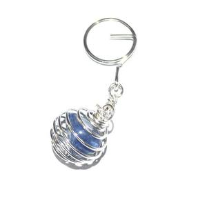 Porte-clés Sodalite Tumbled Porte-clés Pierre précieuse de guérison - Product Image 1