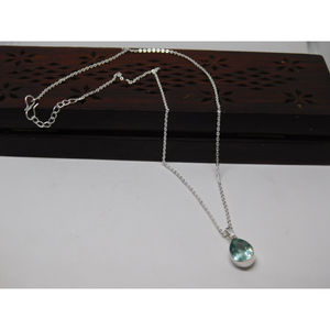 new arrival latest collection designer western <b>handmade</b> <b>silver</b> brass chain stone <b>necklace</b> for womens and girls - Product Image 1
