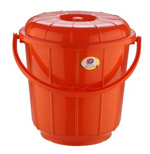 Cubo de baño con mango de plástico, 9 litros - Product Image 1