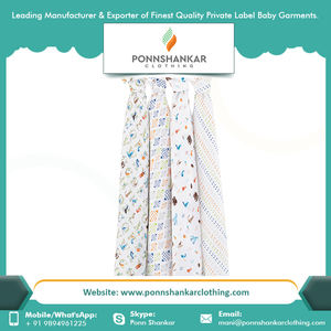 Muslin Swaddle <b>Blankets</b> Pure Organic Cotton Wholesale Muslin Swaddle <b>Blanket</b> - Product Image 3