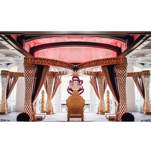 มณฑปงานแต่งงานแบบอินเดียทำจากไฟเบอร์คริสตัล ดีไซน์สวยงามทันสมัย มณฑปงานแต่งงานไฟเบอร์คริสตัลสุดอลังการ มณฑปงานแต่งงานคริสตัลดีไซน์น่าทึ่งจากแคลิฟอร์เนีย - Product Image 1