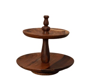 Handmade <b>Wooden</b> Cake <b>Stand</b> for Fruit Cake Display Elegant Design for Birthday Wedding Cake Serving Platter Cake Display <b>Stand</b> - Product Image 1