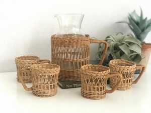 Porte-gobelet en osier tibétain, ensemble de 4 supports, vente en gros, 10 pièces - Product Image 6