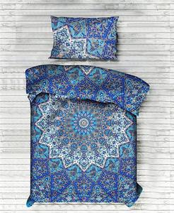 ชุดเครื่องนอนผ้าฝ้ายหลายขนาดลายดาวมันดาลาผ้าคลุมเตียงนอนแบบกลับด้านได้สำหรับตกแต่งบ้านห้องนั่งเล่นโดยคนอินเดีย - Product Image 1