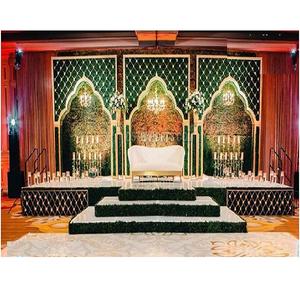 Fondo de pared con forma de vela para decoración de escenario, accesorio de pared con diseño de arco de Metal para decoración de escenario y bodas - Product Image 1