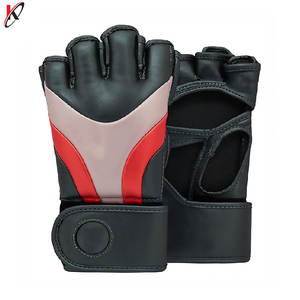 Gants d'entraînement professionnels de boxe et de MMA en cuir véritable Gants en cuir de conception personnalisée pour les arts martiaux - Product Image 6