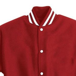 เสื้อแจ็กเก็ตเบสบอลสำหรับผู้ชาย,เสื้อแจ็กเก็ตเบสบอลซองหนังปักลาย Chenille ดีไซน์ล่าสุด - Product Image 2