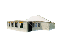 Tenda kanvas gurun mewah Arab kualitas tinggi 4x4 4x6meter tenda Qatar berkemah luar ruangan gaya Timur Tengah