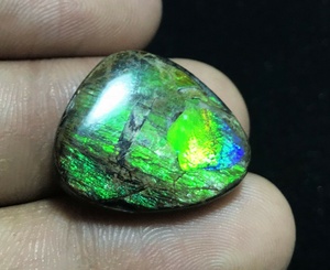 Cabochonsพลอยแอมโมไลต์ธรรมชาติของแคนาดา,อัญมณีทรงหลวม - Product Image 6