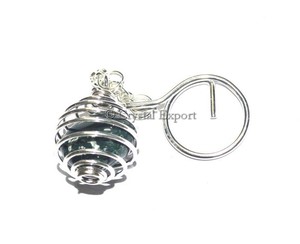 Fournisseur de la mousse Agate roulé porte-clés | Moss Agate dégringolé porte-clés en ligne | Moss Agate dégringolé porte-clés - Product Image 1