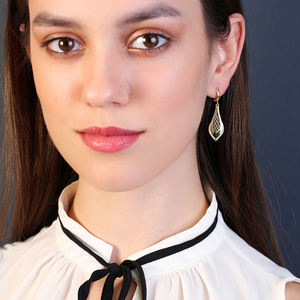 Boucles d'oreilles pendantes en forme de perle naturelle, bijoux turcs faits à la main, en argent Sterling 925, nouvelle collection - Product Image 4