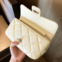 Sac à bandoulière matelassé à la mode classique pour femmes en PU avec chaîne en gros