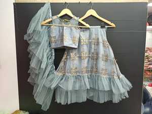 Chemisier Design Broderie Lehenga Choli Pour les filles Diwali spécial ethnique enfants femmes chaniya choli et lehenga choli - Product Image 3