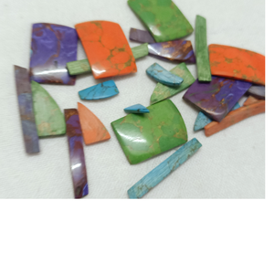 Cabochons de pierres précieuses assorties coupées sur mesure pour travaux d'incrustation, adaptés aux créateurs de bijoux et aux artisans de bijoux - Product Image 1