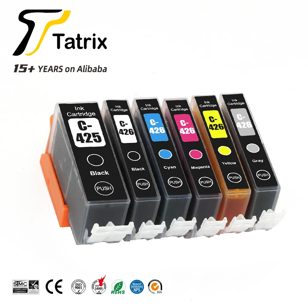 Tatrix PGI-425 PGI425 PGI 425 CLI-426 CLI426 CLI 426 совместимый премиум картридж для принтера Canon PIXMA IP4840 IX6540