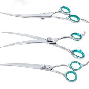 Offre Spéciale Haute Qualité Professionnel Toilettage Pour Animaux ciseaux Courbes Ciseaux En Acier inoxydable Pet Ciseaux - Product Image 4