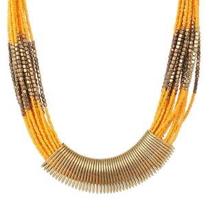 Ensemble collier et boucles d'oreilles en perles de rocaille faites à la main, multicolores, tendance 2022, vente en gros, bijoux artificiels - Product Image 4