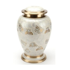 New Hot Selling Wholesale Cremation Urn Brass Cremation Urn Human Funeral Ashes <b>Keepsake</b> Metal <b>Memorial</b> Cremation Urns - Product Image 1