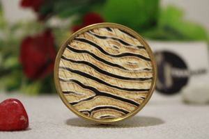 Natural Horn <b>Cabinet</b> Knobs in Circular Shape & Molded Brass Knobs <b>for</b> Living Room Kitchen Door Drawer & Furniture Knobs - Product Image 2