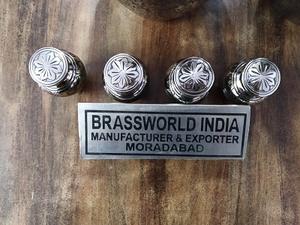 Urnes de crémation entièrement gravées en laiton nickelé, fournitures funérailles, brasworld inde - Product Image 6