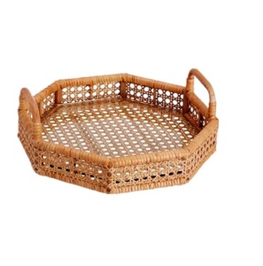 High Quality <b>Large</b> Rattan Serving <b>Tray</b> Simple Design for Effortless Food Serving in the Kitchen - Product Image 5