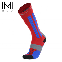 Chaussettes de compression montantes pour hommes, personnalisables avec logo, pour le football et la randonnée, en Spandex/Nylon, 8-15/15-20 mmHg, colorées, service OEM pour les joueurs