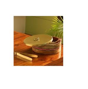 Caja de madera Chapati, diseño pintado, forma redonda, teca, Roti, precio atractivo para brad cup y venta - Product Image 3