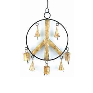 กระดิ่งลมโลหะสำหรับแขวนตกแต่งทำจากเหล็กพร้อมกระดิ่งโลหะ - Product Image 1