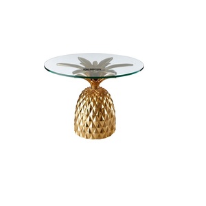 Fantaisie marbre haut Designer Antique Table en métal décoratif jantes en métal Table basse pliante ameublement salon décoratif - Product Image 6