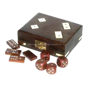 TRADITIONAL CUSTOMIZE LOOK WOODEN HANDMADE MULTI BOARD DICE GAME