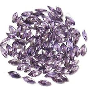 Piedras preciosas de corte de marquesa facetadas de amatista natural de 8mm y 10mm, venta al por mayor, piedras sueltas, compra a granel para fabricación de joyas, fabricante en línea - Product Image 1