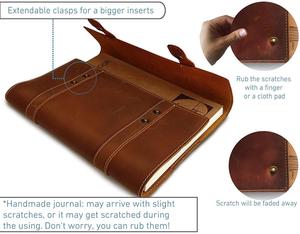 Carpeta de Conferencia Elegante de Cuero Genuino de Alta Demanda para Hombres y Mujeres con Empaque Personalizado - Product Image 3