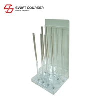 Présentoir de golf personnalisé en acrylique transparent pour table, support pour putters, présentoirs pour supermarchés