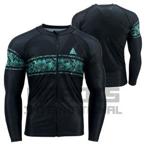 Mens Long Sleeve Rash Guard Manufacturer Sportswear Rash Guard <b>Swimming</b> <b>Shirt</b> Plus Size Rash Guard - Product Image 3