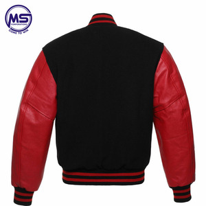High Quality Best Selling Thick Wool Made Custom Blank Wholesale Letterman <b>Leather</b> Sleeve Varsity <b>Jackets</b> - Product Image 3