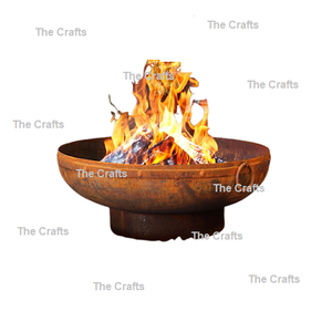 Brasero redondo de hierro con soporte y asa, brasero para leña de la mejor calidad para exteriores a precios bajos - Product Image 5