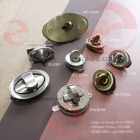 Serrure à tournant ovale en alliage de zinc MING KEE METAL pour accessoires de sac à main, modèle R496A, certifiée OEKO-TEX