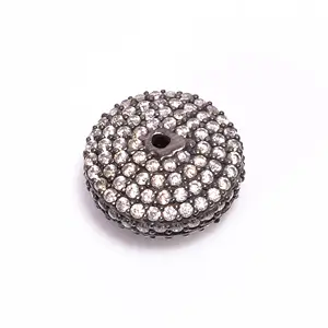 最新立方锆石宝石微铺路珠珠宝制作配件925纯银手工成分魅力发现
