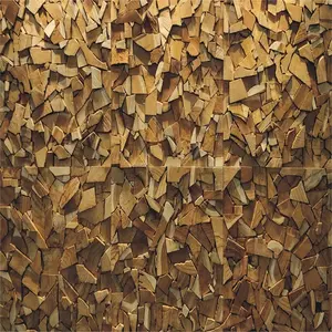 Most popular wood panel Interior Teakwood Wall Panels TULIP 030 3D Teakwood Interior Decoration wall cladding panels